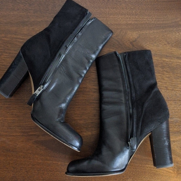 👠HP👠 Sam Edelman Reyes Black Heel Booties - Picture 3 of 8
